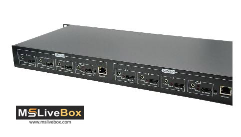 HDMI Video Encoder MPEG-4 H.264 AVC 1U Rack-Mounted 8 Channels 2 channels 4K@30+6channels 1080P@60 output